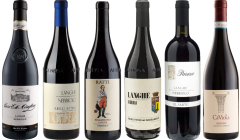 Cassa di degustazione di Langhe Nebbiolo