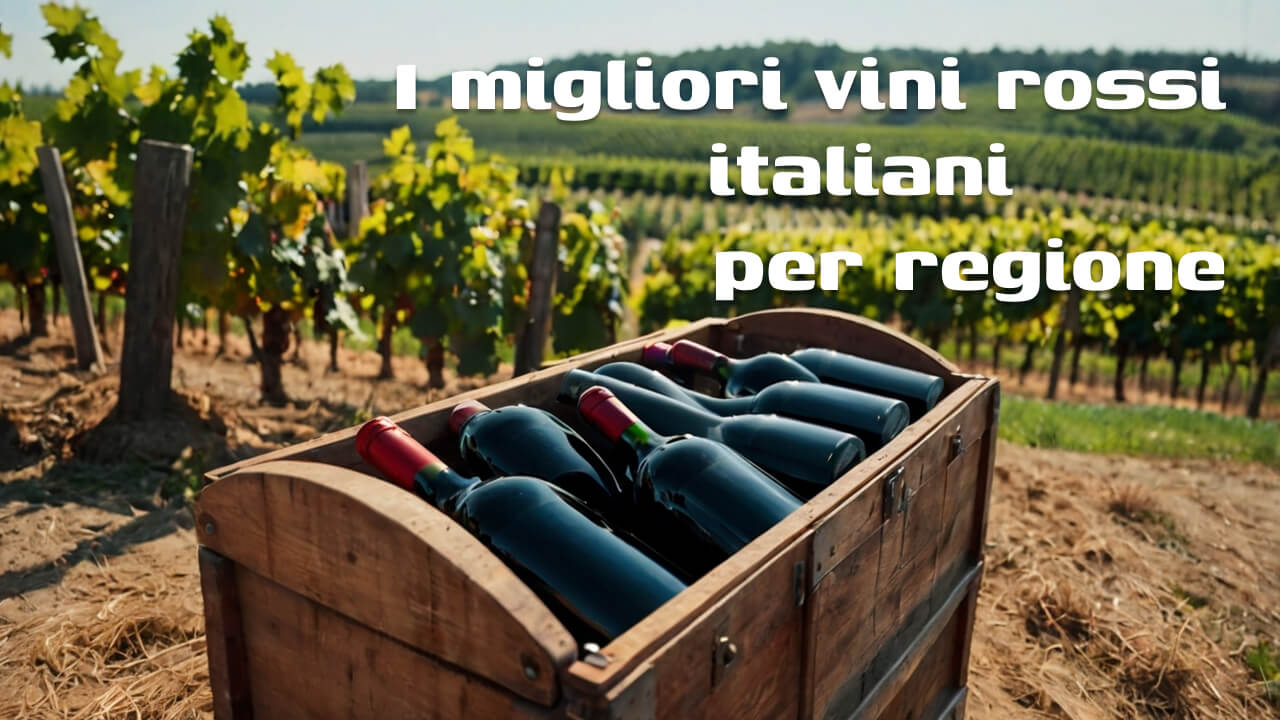 I migliori vini rossi italiani per regione